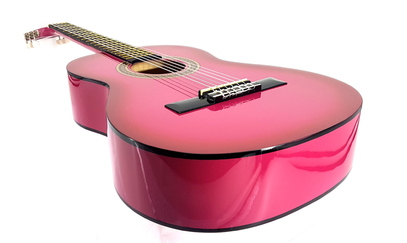 valencia pink guitar